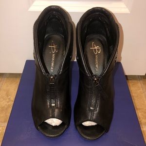 B Makowsky Leather Booties